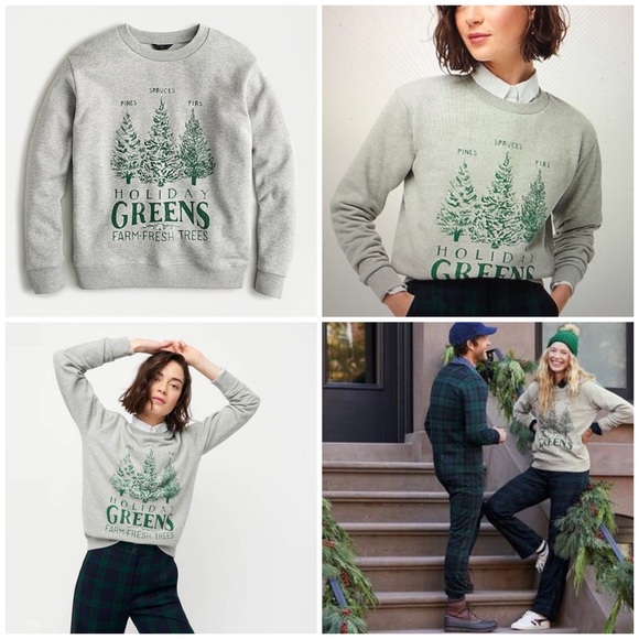 J Crew Holiday Sweatshirt 